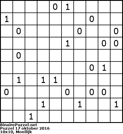 Binaire Puzzel