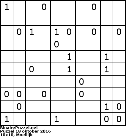 Binaire Puzzel