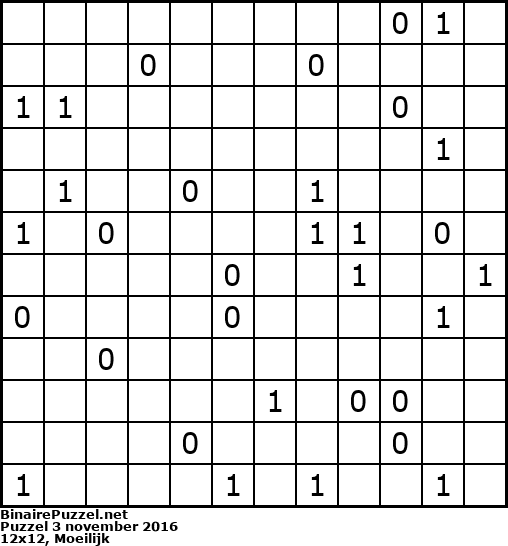 Binaire Puzzel