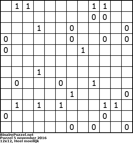 Binaire Puzzel