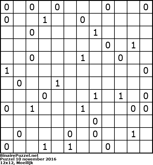 Binaire Puzzel
