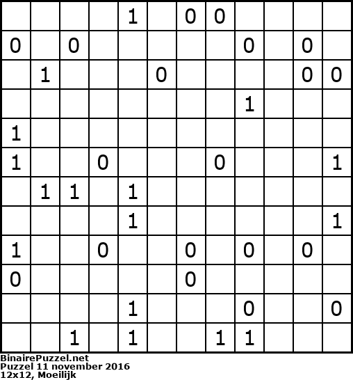 Binaire Puzzel