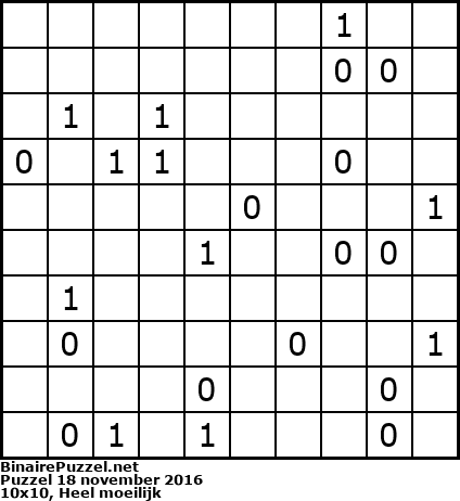 Binaire Puzzel