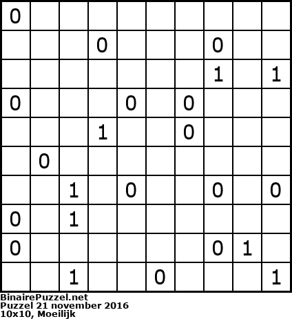 Binaire Puzzel