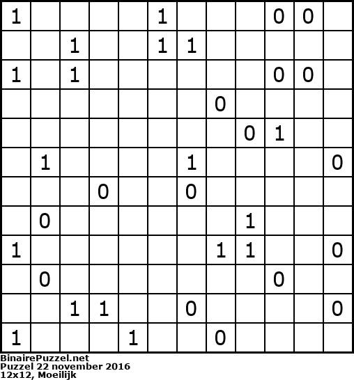 Binaire Puzzel