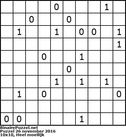 Binaire Puzzel