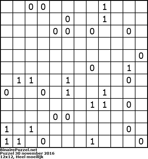 Binaire Puzzel
