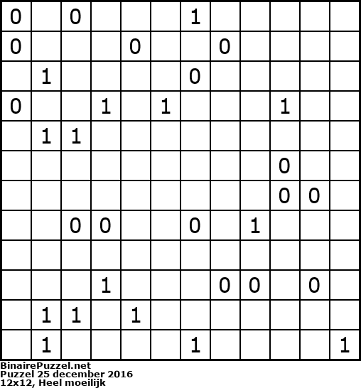 Binaire Puzzel