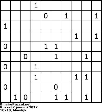 Binaire Puzzel
