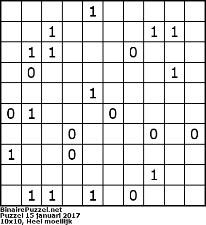 Binaire Puzzel