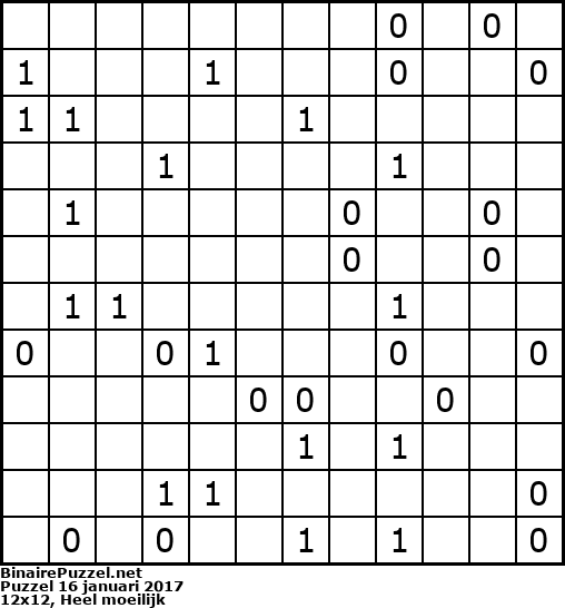 Binaire Puzzel