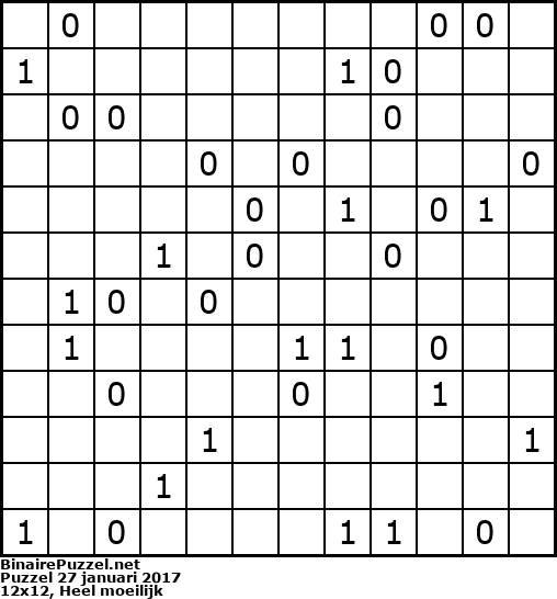 Binaire Puzzel