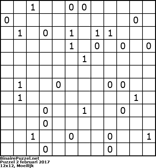 Binaire Puzzel