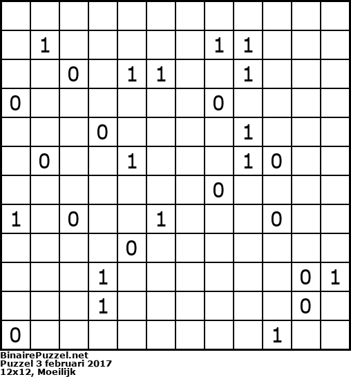 Binaire Puzzel