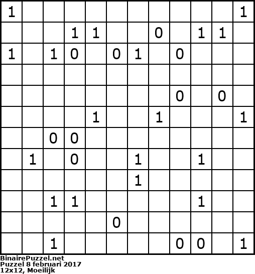 Binaire Puzzel