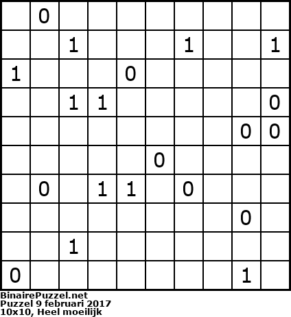 Binaire Puzzel