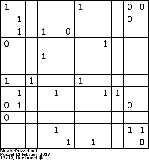 Binaire Puzzel