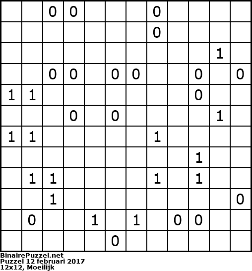 Binaire Puzzel