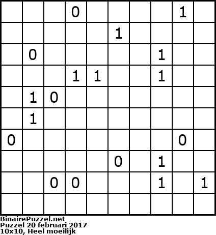 Binaire Puzzel
