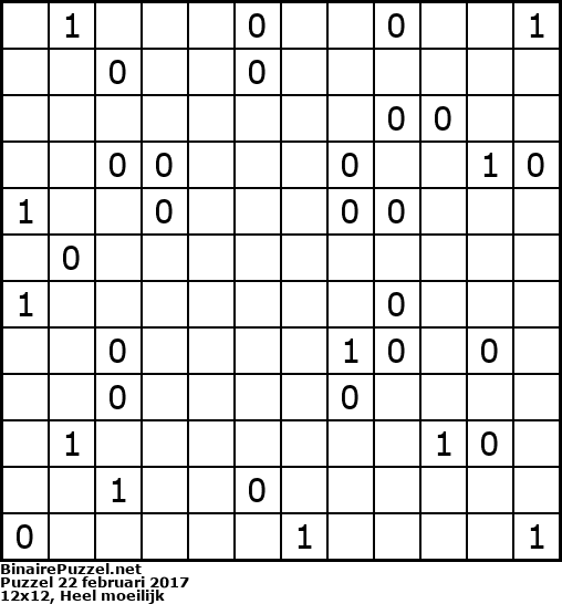 Binaire Puzzel