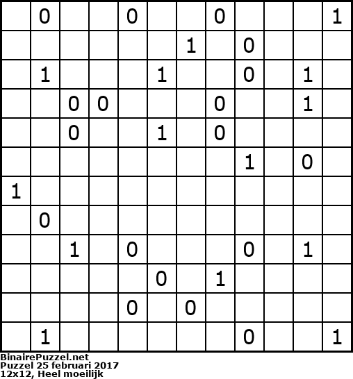 Binaire Puzzel