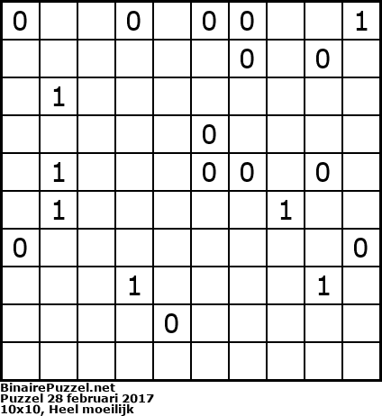 Binaire Puzzel