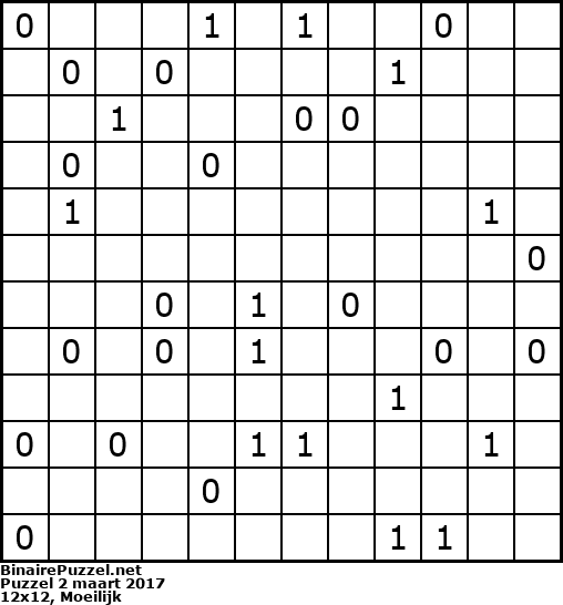 Binaire Puzzel