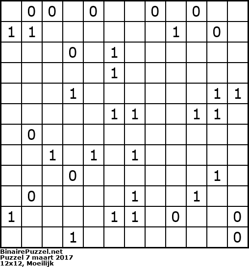 Binaire Puzzel