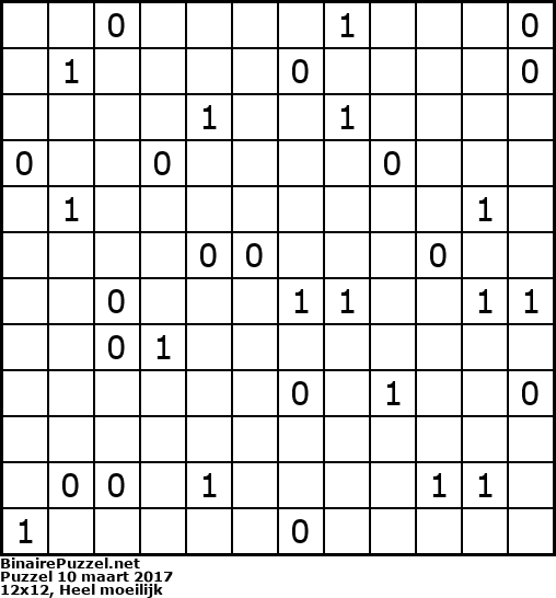 Binaire Puzzel