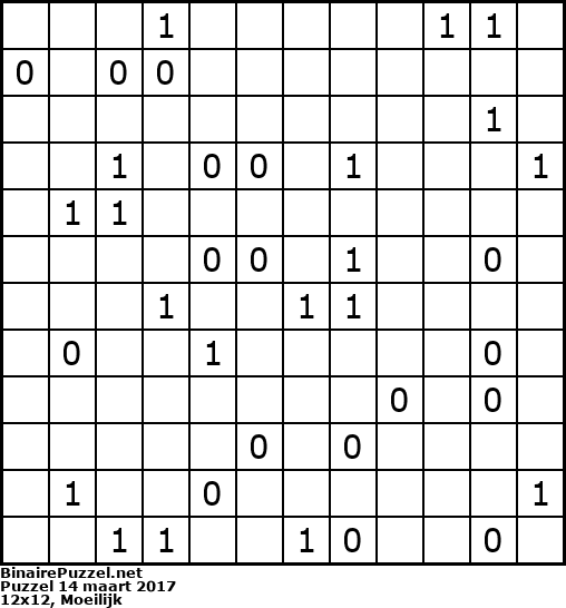 Binaire Puzzel