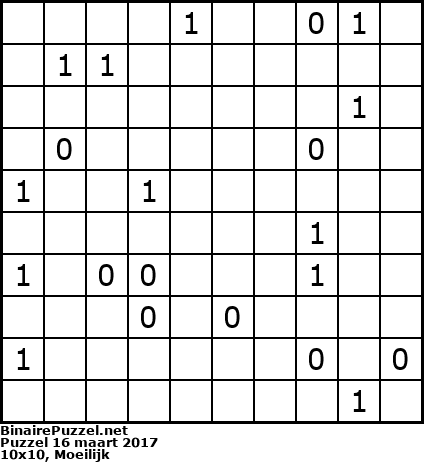 Binaire Puzzel