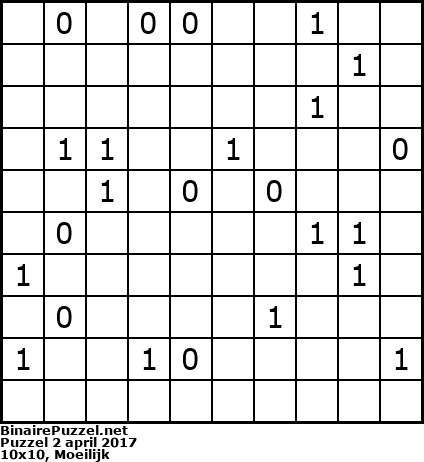Binaire Puzzel