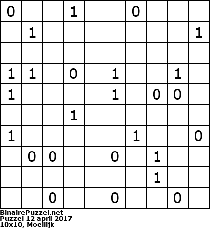 Binaire Puzzel