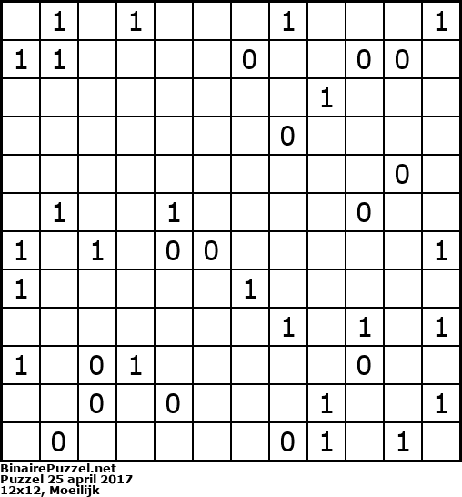 Binaire Puzzel