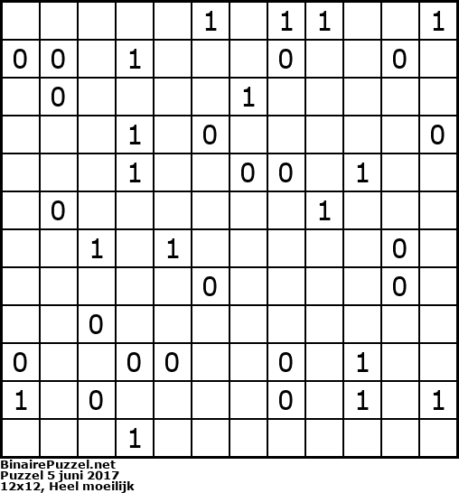 Binaire Puzzel
