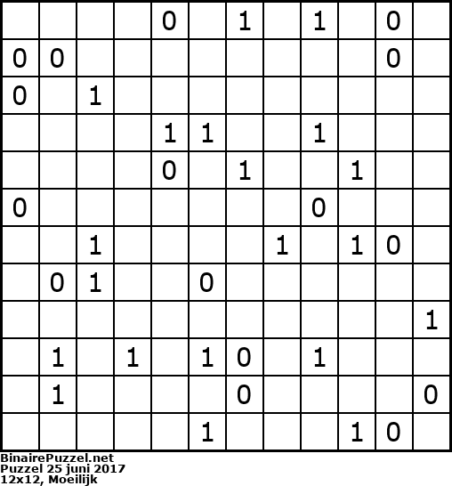 Binaire Puzzel