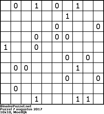 Binaire Puzzel