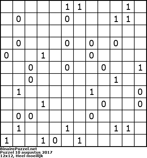 Binaire Puzzel
