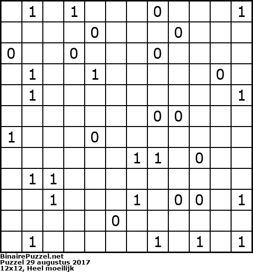 Binaire Puzzel