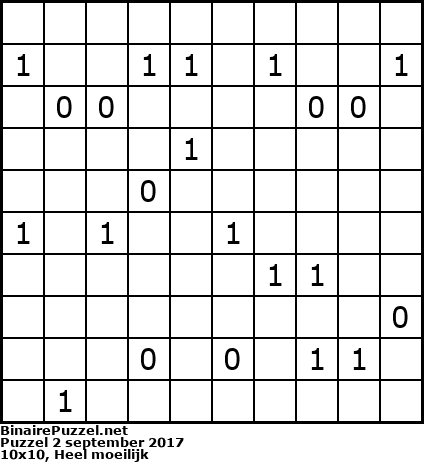 Binaire Puzzel