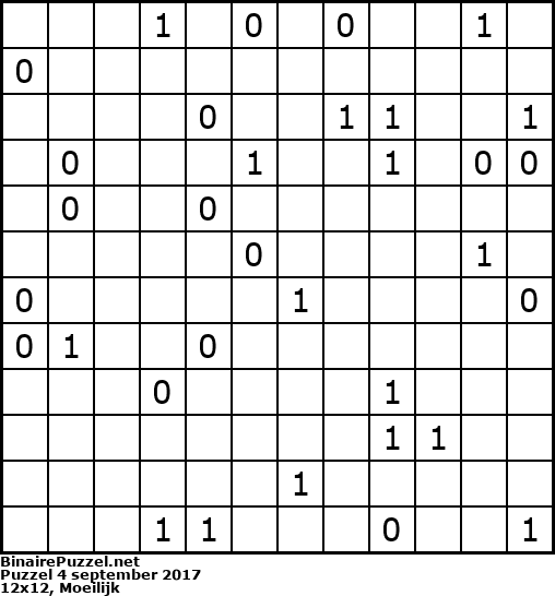 Binaire Puzzel