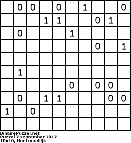 Binaire Puzzel