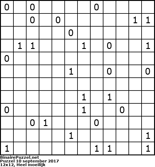 Binaire Puzzel