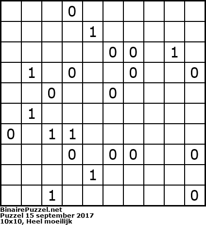 Binaire Puzzel