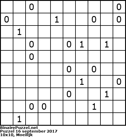 Binaire Puzzel