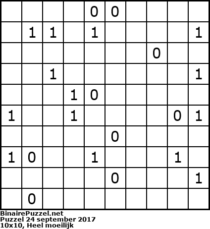 Binaire Puzzel