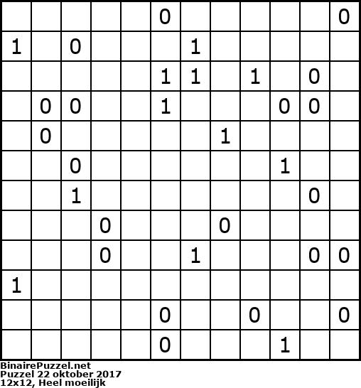 Binaire Puzzel