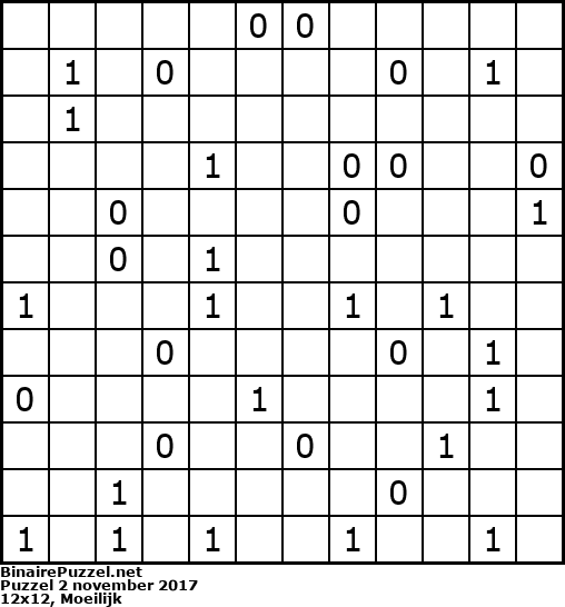 Binaire Puzzel