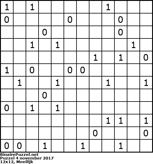 Binaire Puzzel