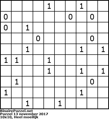 Binaire Puzzel